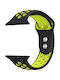 Crong Duo Sport Λουράκι Σιλικόνης Κίτρινο (Apple Watch 38/40/41mm)