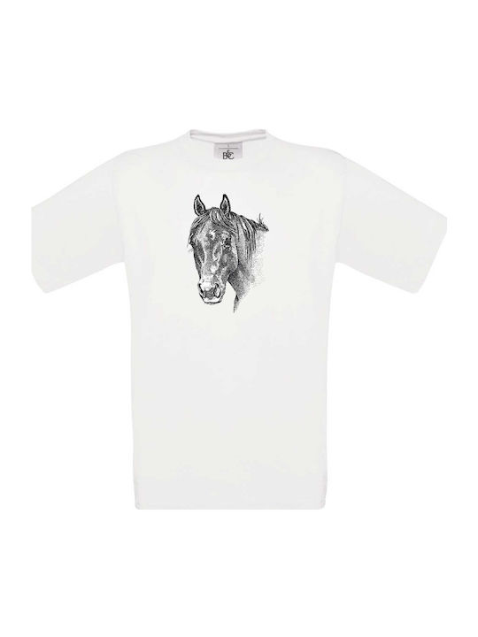 Horse-Άλογο T-shirt Λευκό