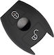 Silicone Car Key Cover Case with 2 Buttons for Mercedes Benz Black