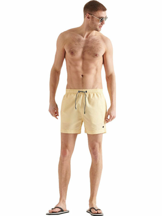 Superdry Studios Swim Ανδρικό Μαγιό Σορτς Κίτρινο