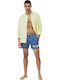 Samuel Men's Swimwear Shorts Navy Blue with Patterns