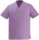 Egochef Bluse Koch Baumwolle Unisex Lila mit Ku...