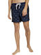 Tom Tailor Herren Badebekleidung Shorts Marineblau mit Mustern