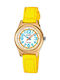 Casio Παιδικό Αναλογικό Ρολόι 33mm Collection Κίτρινο