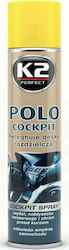 K2 Spray Polieren Armaturenbrett Politur Zitrone für Kunststoffe im Innenbereich - Armaturenbrett mit Duft Zitrone Polo 400ml