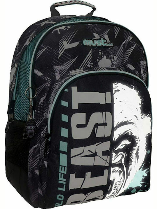 Must Energy Ungeheuer Schulranzen Rucksack Grundschule, Grundschule in Schwarz Farbe 25Es