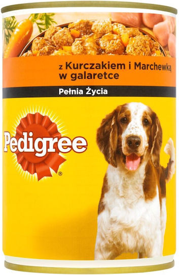 Pedigree Υγρή Τροφή Σκύλων σε Κονσέρβα με Καρότο και Κοτόπουλο 400gr