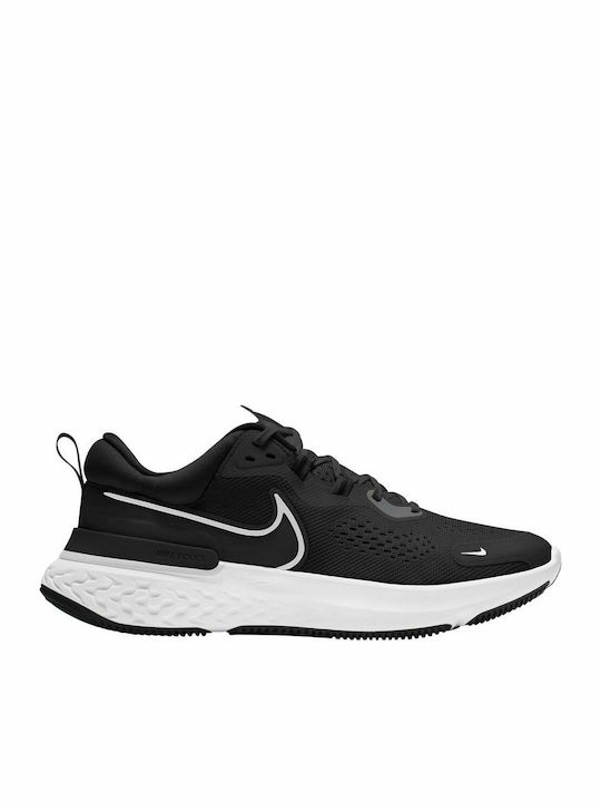 Nike React Miller 2 Ανδρικά Αθλητικά Παπούτσια Running Black / White / Smoke Grey