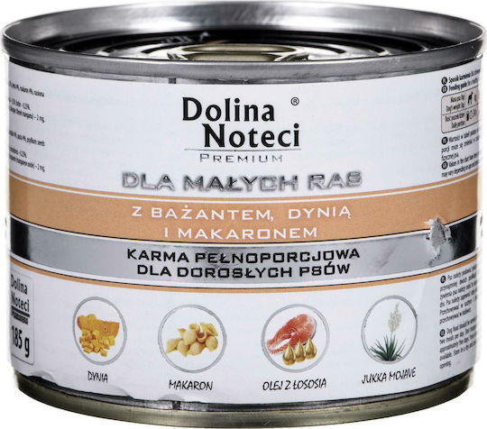 Dolina Noteci Premium Wet Food Dogs in Cans with Pasta and Pumpkin Grain-Free & Gluten-Free 185gr