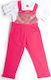 Joyce Set pentru copii cu Pantaloni Vara 2buc Fuchsia