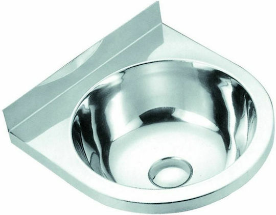 Gloria Semi-steεl Inset Sink Inox 37x36x17.2cm Silver