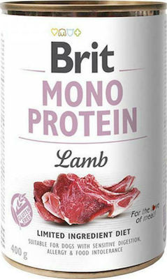 Brit Mono Protein Υγρή Τροφή Σκύλου με Αρνί σε Κονσέρβα 400γρ.
