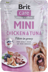 Brit Care Wet Dog Food Pouch with Chicken and Tuna Fish 1 x 85gr