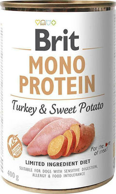 Brit Mono Protein Canned Grain Free Wet Dog Food with Pumpkin and Chicken 1 x 400gr