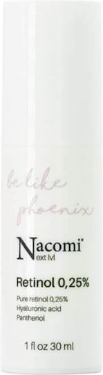 Nacomi Be Like Phoenix 0.25% Ενυδατικό & Αντιγηραντικό Serum Προσώπου με Ρετινόλη & Υαλουρονικό Οξύ για Λάμψη & Πανάδες 30ml