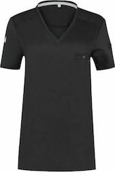 Le Nouveau Chef Bluse Koch Damen Schwarz mit Ku...