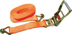 Lalizas Tie Down Strap with Ratchets & Double Hook J,8mx35mm,Holding capacity 2500kg