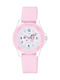 Q&Q Kids Analog Watch with Rubber/Plastic Strap Pink