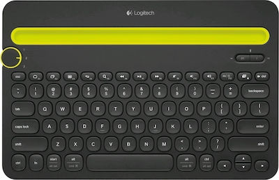 Logitech K480 Fără fir Bluetooth Doar tastatura pentru Tabletă UK Μαύρο