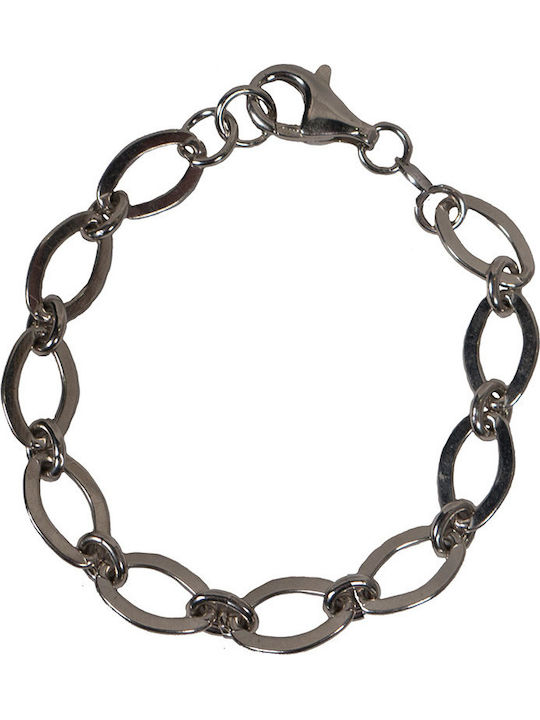 Jt Silber Armband Kette Armband breite Glieder