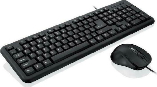 iBox Office KIT II Σετ Πληκτρολόγιο & Ποντίκι Αγγλικό US