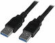 StarTech USB 3.0 Cable USB-A male - USB-A male Μαύρο 3m (USB3SAA3MBK)