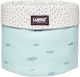 Luma Βabycare Paper Boats Nursery Storage Basket Light Blue