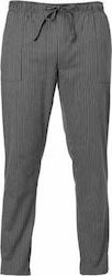 Giblor's Enrico Chef Gray Pants with Elastic Waist