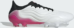 Adidas Copa Sense.1 Firm Χαμηλά Ποδοσφαιρικά Παπούτσια με Τάπες Λευκά