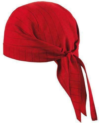 Toma Youniform Chef Red Striped Bandana Aspen