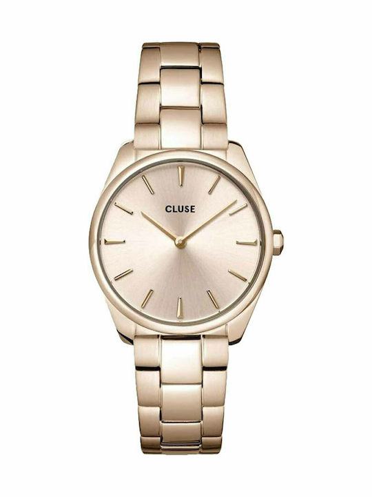 Cluse Feroce Women's Watch with Pink Gold Metal...