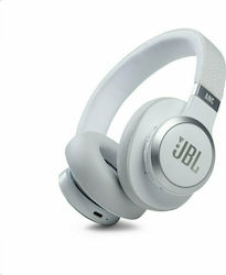 JBL Live 660NC Ασύρματα/Ενσύρματα Over Ear Ακουστικά με 50 ώρες Λειτουργίας και Quick Charge Λευκά