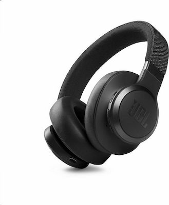 JBL Live 660NC Ασύρματα/Ενσύρματα Over Ear Ακουστικά με 50 ώρες Λειτουργίας και Quick Charge Μαύρα