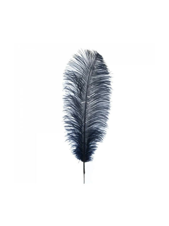 Inart Decorative Feather Blue 55cm 1pcs