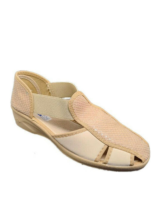 Dicas S6872 Winter Damen Hausschuhe Beige