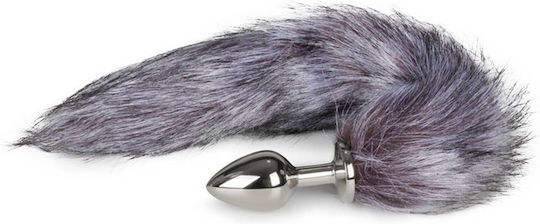 Easytoys Fox Tail Plug No 6 Dop Anal Silver 8cm
