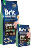 Brit Premium by Nature Junior XL Ξηρά Τροφή Σκύλων Chicken 15kg