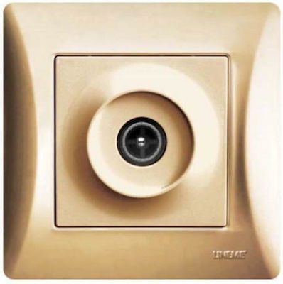 Lineme TV Terminal Antenna Socket Gold 50-00116-9