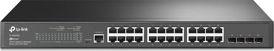 TP-LINK TL-SG3428 Managed L2 Switch with 24 Gigabit (1Gbps) Ethernet Ports and 4 SFP Ports