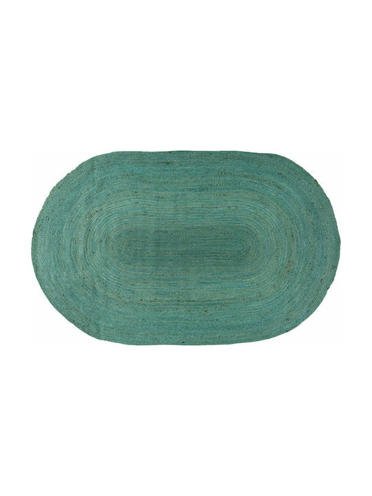 Balsan Oval Jute Χαλί Ορθογώνιο Καλοκαιρινό από Γιούτα Turkuaz x170cm