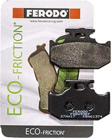 Ferodo Plăcuțe de frână pentru motociclete Partea din spate Eco Friction Yamaha TTR 250/Kawasaki Klx 600 R 1993 pentru Husqvarna Magazin online Kawasaki KLX 250 / Magazin online KDX / KX 250 Yamaha DT 125 - DT 125 / XT / TTR - Magazin online / DT / Magazin online / Magazin online / YZ 125