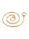Pet Interest Brass Snake Choke Collar Dog Chain in Gold Color Large 3mm x 45cm