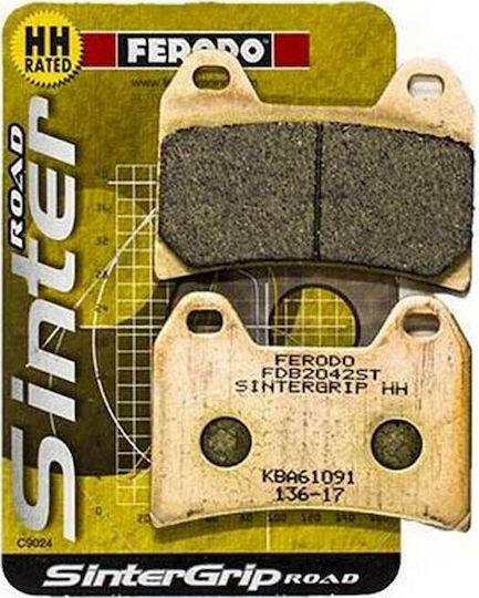 Ferodo Motorcycle Brake Pads Sintergrip Yamaha TDM 850 Metallic for Aprilia Dorsoduro / Pegaso 650 / Dorsoduro 750 / RST 1000 / RSV 1000 / Tuono / RSV4 Ducati Hypermotard / Monster / Multistrada Ktm 1290 Super Adventure Yamaha TDM 850 / XT 660X / XJR