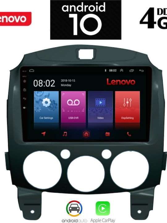 Lenovo SSX9830 Ηχοσύστημα Αυτοκινήτου για Mazda 2 (Bluetooth/USB/AUX/WiFi/GPS) με Οθόνη Αφής 9"