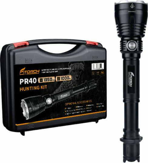 Fitorch Rechargeable Flashlight LED with Maximum Brightness 1350lm PR40-C