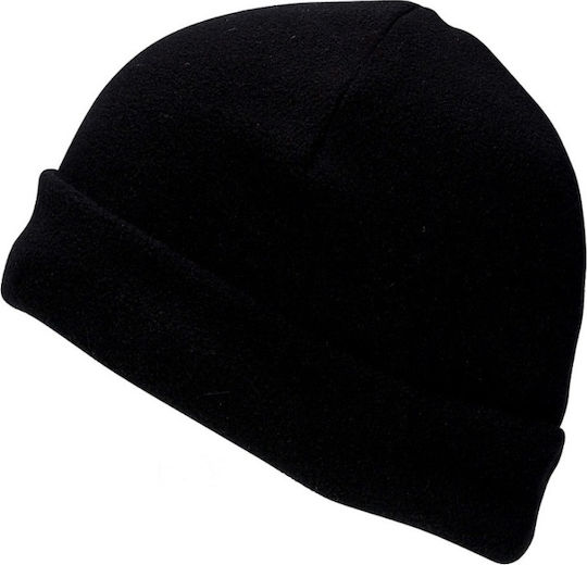 Serpico Beanie Unisex Fleece Σκούφος σε Μαύρο χρώμα