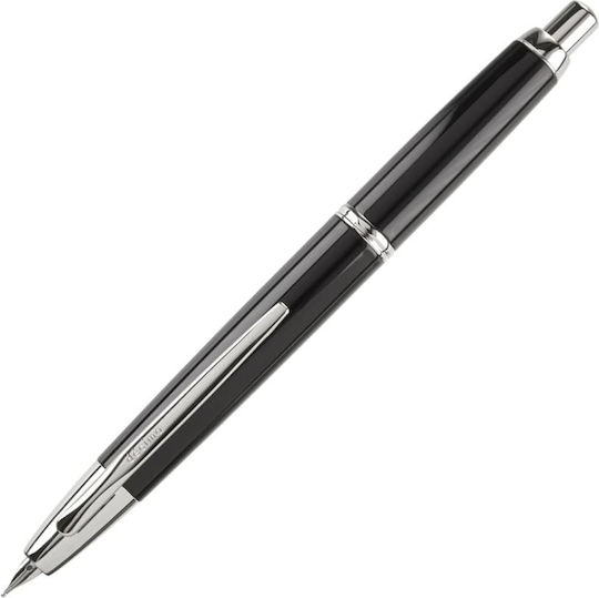 Pilot 18Κ Decimo Πένα Γραφής Medium Μαύρη με Μαύρο Μελάνι