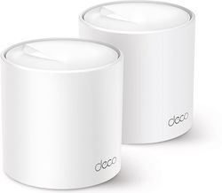 TP-LINK Deco X60 v2 Mesh Wi‑Fi Kit Dublu TP-LINK Deco X60 v2 Mesh Wi‑Fi Kit Dublu