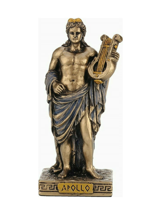 Statuie miniaturală Apollo (Electroliză de bronz Veronese 9cm)