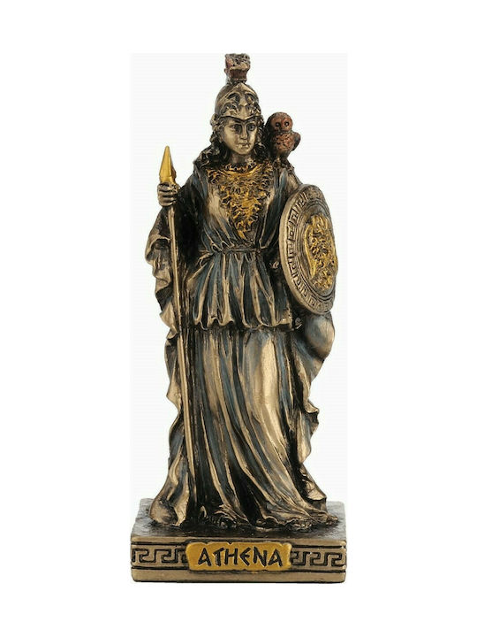 Athena Miniaturstatue (Elektrolyse von Bronze Veronese 9,3cm)